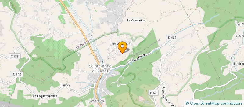 localisation de l'entreprise MADAME MARYLINE COUILLAUD  EVENOS