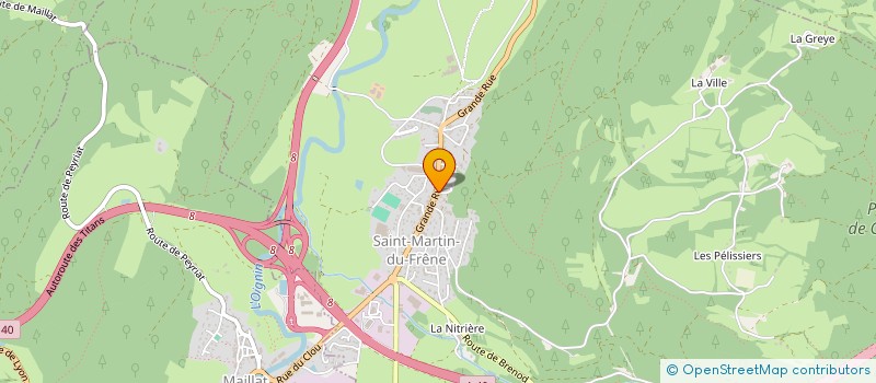 localisation de l'entreprise MADAME MARYLINE DAVID  SAINT-MARTIN-DU-FRENE