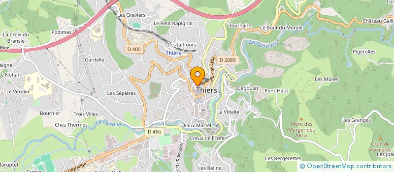 localisation de l'entreprise MADAME MARYLINE DEBOUIT à THIERS
