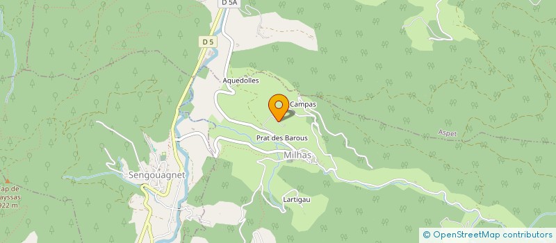 localisation de l'entreprise MADAME MARYLINE DELOIS  MILHAS