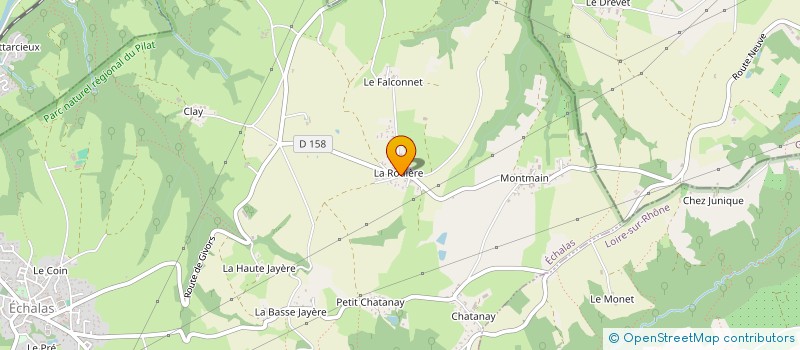 localisation de l'entreprise MADAME MARYLINE DERAIL  ECHALAS