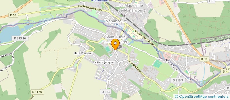 localisation de l'entreprise MADAME MARYLINE DOUIN à SAINT-LUBIN-DES-JONCHERETS