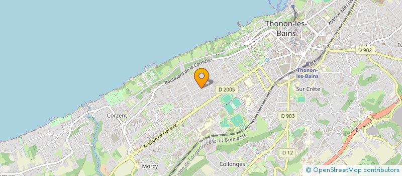 localisation de l'entreprise MADAME MARYLINE DUPRAZ à THONON-LES-BAINS