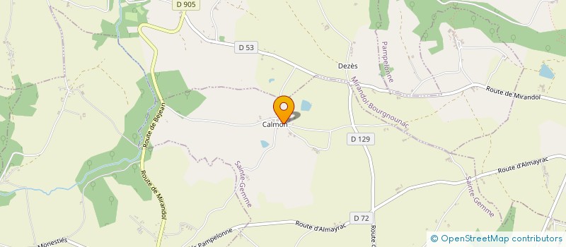 localisation de l'entreprise MADAME MARYLINE ESTIVAL  SAINTE-GEMME