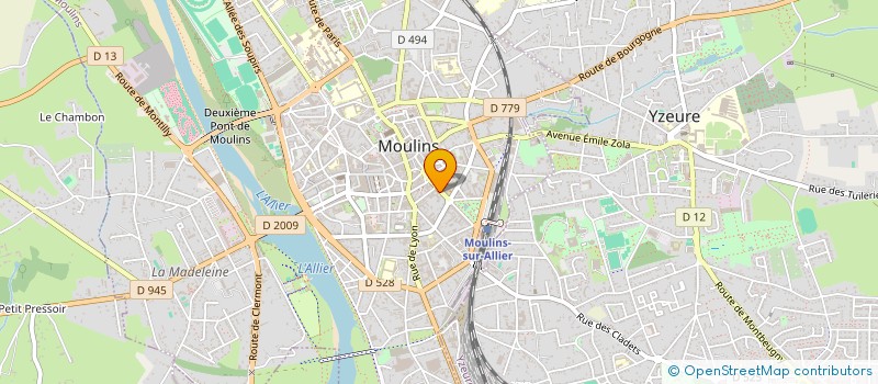 localisation de l'entreprise MADAME MARYLINE ESTIVALET à MOULINS