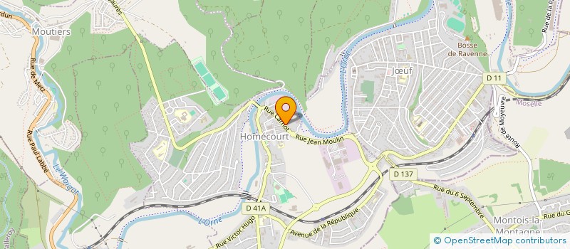 localisation de l'entreprise MADAME MARYLINE FAGGIN  HOMECOURT