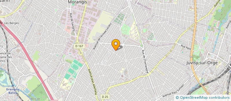localisation de l'entreprise MADAME MARYLINE FERNANDES  SAVIGNY-SUR-ORGE
