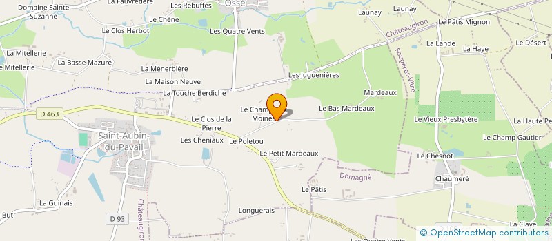 localisation de l'entreprise MADAME MARYLINE FONTAINE  CHATEAUGIRON