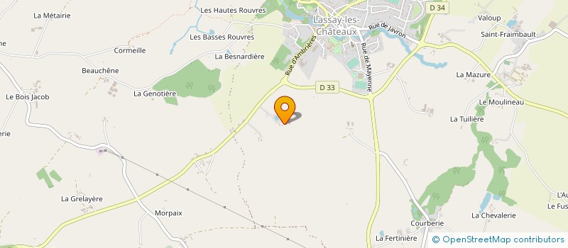 localisation de l'entreprise MADAME MARYLINE FORVEILLE  LASSAY-LES-CHATEAUX