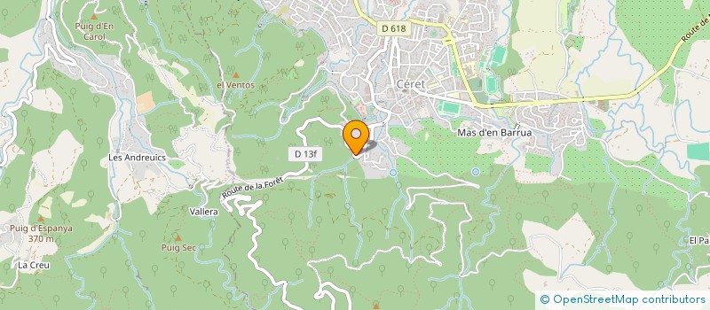 localisation de l'entreprise MADAME MARYLINE FOURC  CERET