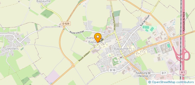 localisation de l'entreprise MADAME MARYLINE FRANCE  AVESNES-LES-BAPAUME