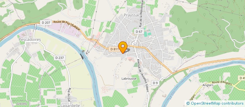 localisation de l'entreprise MADAME MARYLINE GABAY  PRAYSSAC