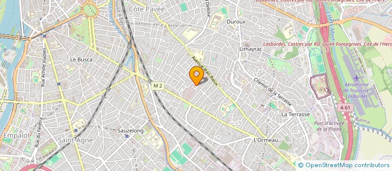 localisation de l'entreprise MADAME MARYLINE GAHERY  TOULOUSE