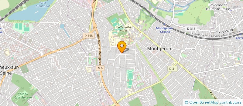 localisation de l'entreprise MADAME MARYLINE GAUTHIER à MONTGERON