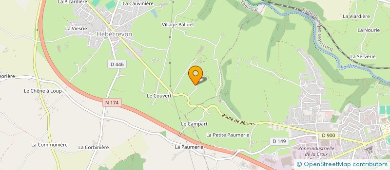 localisation de l'entreprise MADAME MARYLINE GAZENGEL  THEREVAL