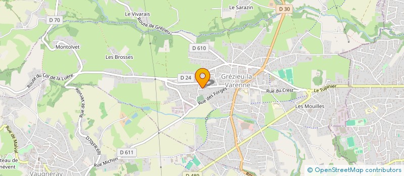 localisation de l'entreprise MADAME MARYLINE GENEY à GREZIEU-LA-VARENNE