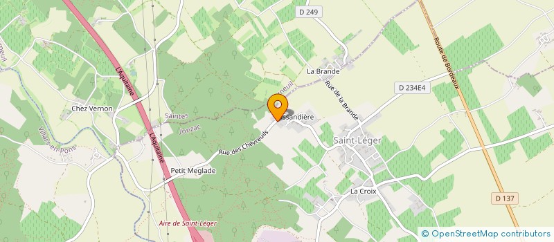 localisation de l'entreprise MADAME MARYLINE GILLAIZEAU à SAINT-LEGER