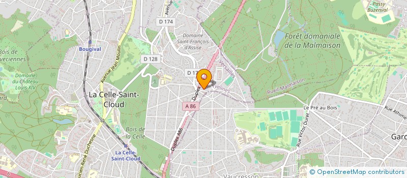 localisation de l'entreprise MADAME MARYLINE GIRAUD  LA CELLE-SAINT-CLOUD