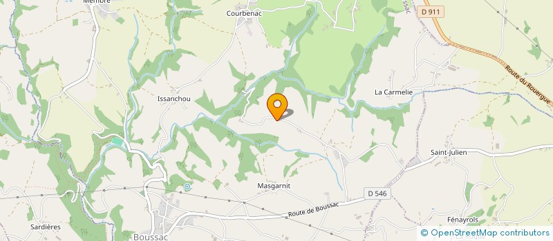 localisation de l'entreprise MADAME MARYLINE GISTAU  BOUSSAC