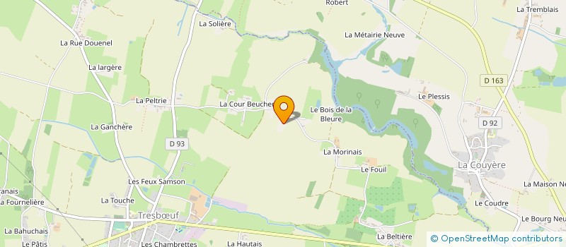 localisation de l'entreprise MADAME MARYLINE GODET  TRESBUF