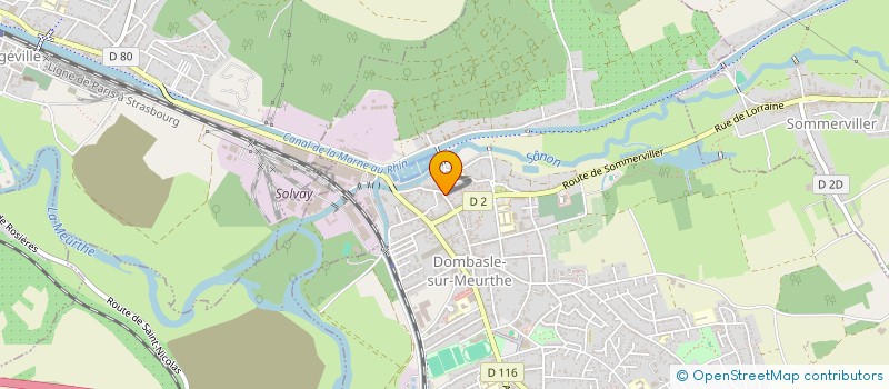 localisation de l'entreprise MADAME MARYLINE GRANDIDIER  DOMBASLE-SUR-MEURTHE