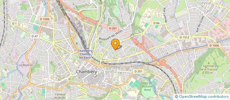 localisation de l'entreprise MADAME MARYLINE GUENOD-BRIANDON à CHAMBERY