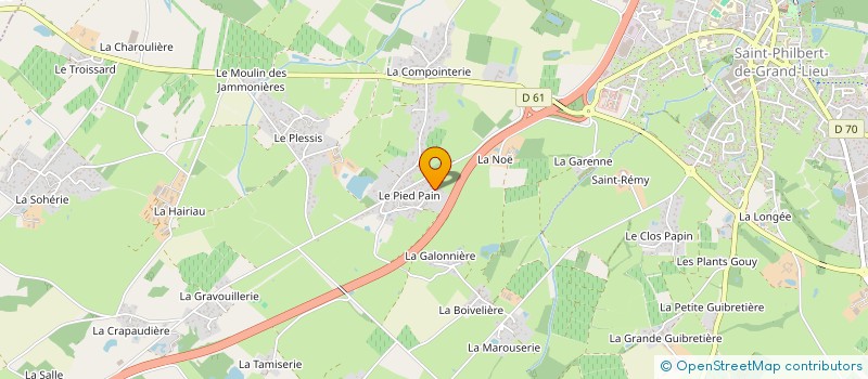 localisation de l'entreprise MADAME MARYLINE GUILLET  SAINT-PHILBERT-DE-GRAND-LIEU