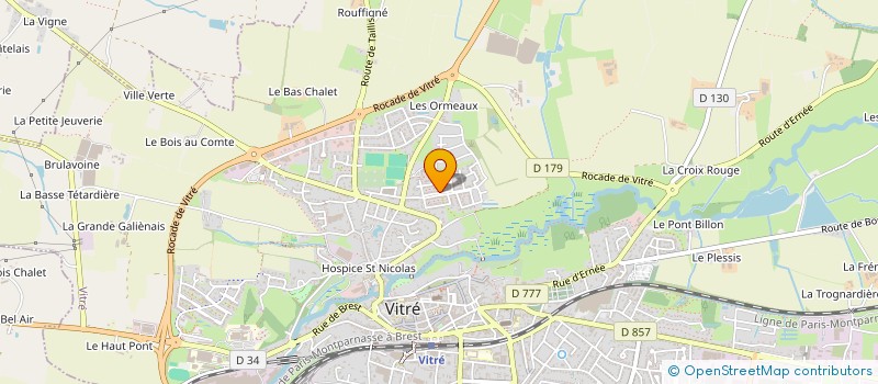 localisation de l'entreprise MADAME MARYLINE HERVAULT  VITRE