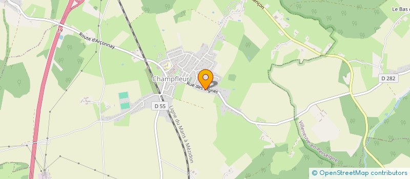 localisation de l'entreprise MADAME MARYLINE HOUDAYER  CHAMPFLEUR