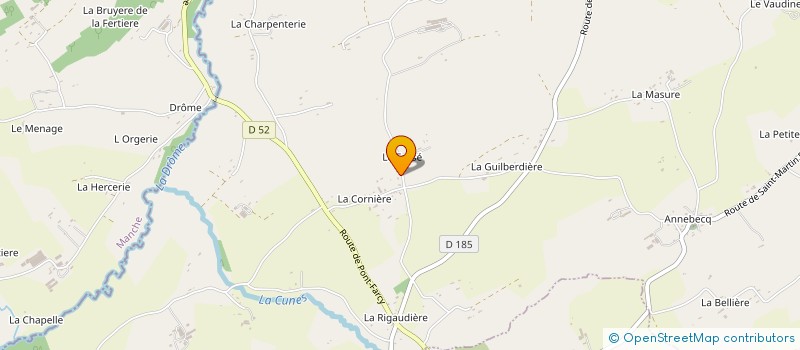 localisation de l'entreprise MADAME MARYLINE HUBERT  LANDELLES-ET-COUPIGNY