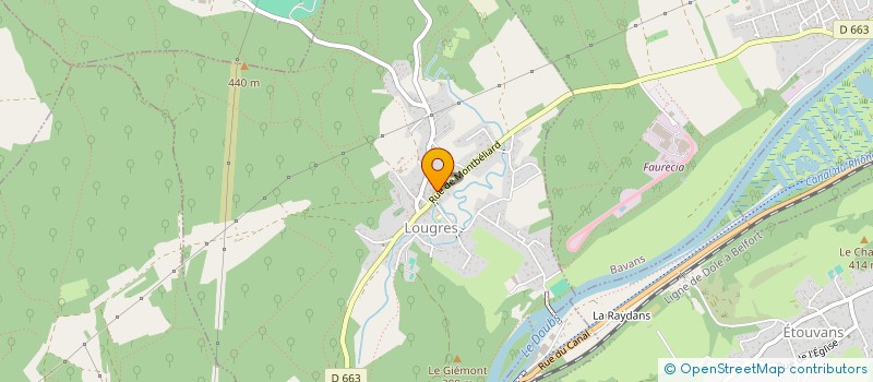 localisation de l'entreprise MADAME MARYLINE JACQUET  LOUGRES