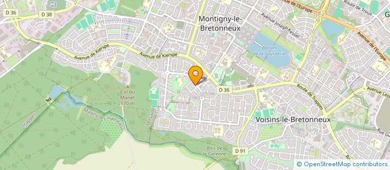 localisation de l'entreprise MADAME MARYLINE JANVIER  MONTIGNY-LE-BRETONNEUX