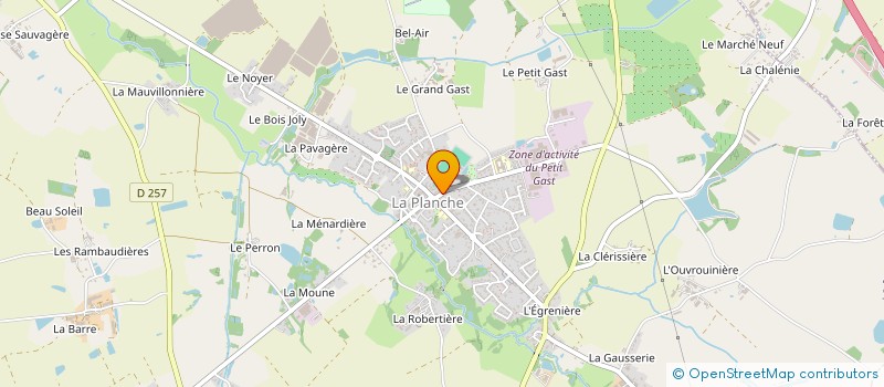 localisation de l'entreprise MADAME MARYLINE JAUMOUILLE  LA PLANCHE