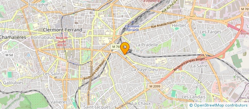 localisation de l'entreprise MADAME MARYLINE JAY  CLERMONT-FERRAND