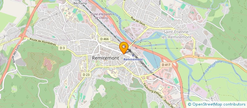 localisation de l'entreprise MADAME MARYLINE JEANVOINE  PLOMBIERES-LES-BAINS