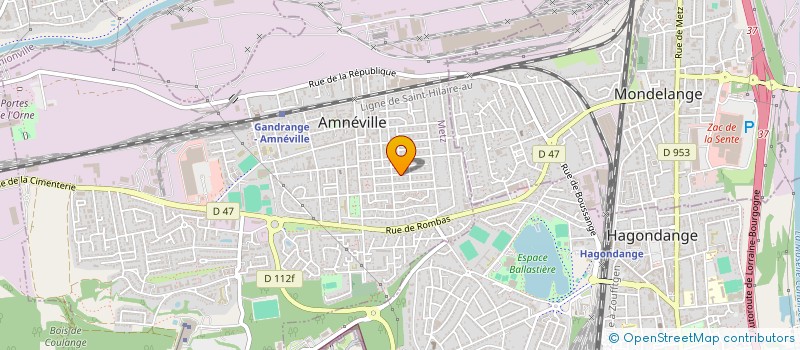 localisation de l'entreprise MADAME MARYLINE KRIEGEL  AMNEVILLE