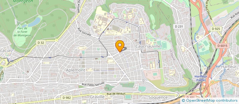 localisation de l'entreprise MADAME MARYLINE L HORSET  LE HAVRE