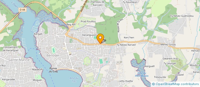 localisation de l'entreprise MADAME MARYLINE L HOSTIS  FOUESNANT