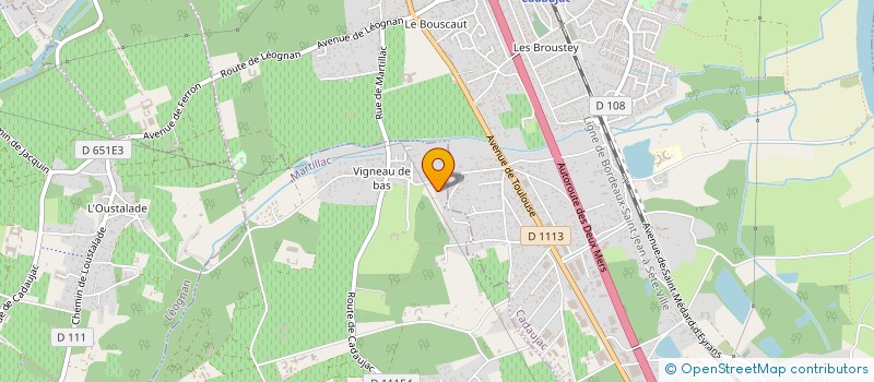 localisation de l'entreprise MADAME MARYLINE LAFFARGUE  MARTILLAC