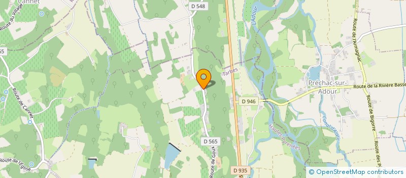 localisation de l'entreprise MADAME MARYLINE LAFITTE  CASTELNAU-RIVIERE-BASSE