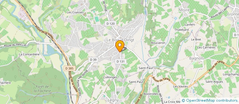 localisation de l'entreprise MADAME MARYLINE LAFLEUR  VAL D'OINGT