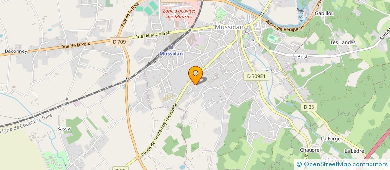 localisation de l'entreprise MADAME MARYLINE LAFORET  SAINT-ETIENNE-DE-PUYCORBIER