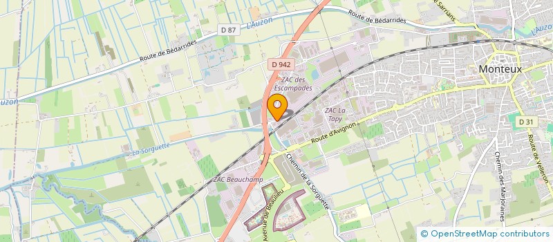 localisation de l'entreprise MADAME MARYLINE LANGE  MONTEUX