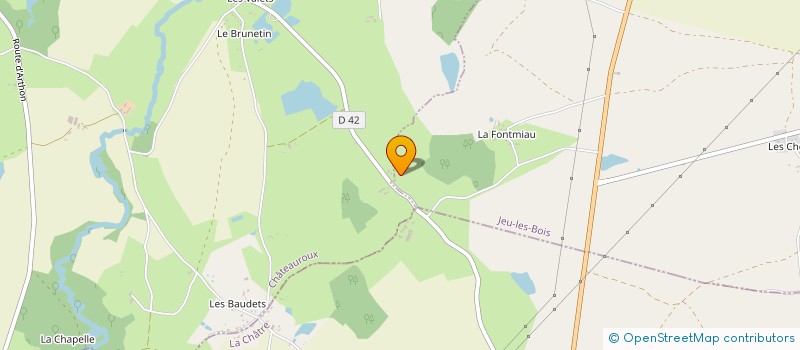 localisation de l'entreprise MADAME MARYLINE LARUE à JEU-LES-BOIS
