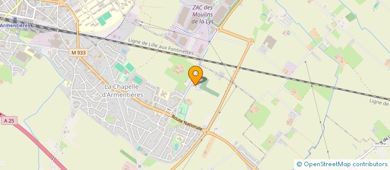 localisation de l'entreprise MADAME MARYLINE LEBLANC à LA CHAPELLE-D'ARMENTIERES