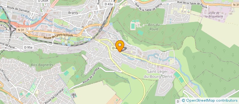 localisation de l'entreprise MADAME MARYLINE LECHEVALIER  SAINT-LEGER-DU-BOURG-DENIS