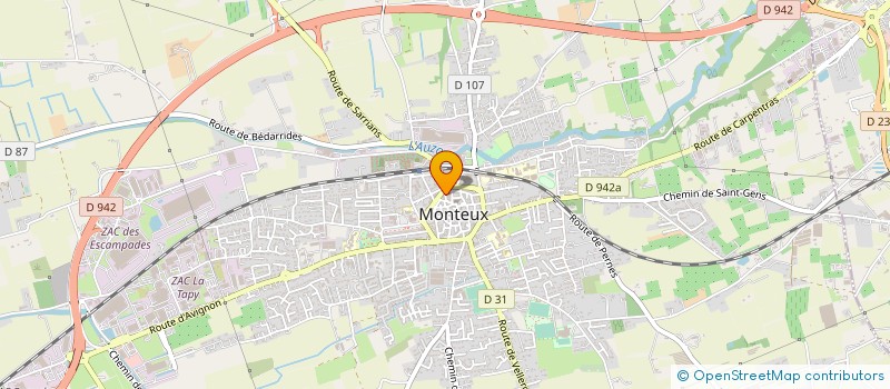 localisation de l'entreprise MADAME MARYLINE LEFETZ  MONTEUX