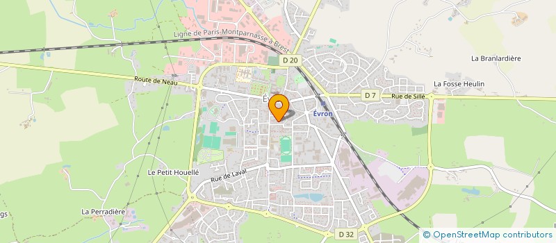 localisation de l'entreprise MADAME MARYLINE LINDA CHRIS GEORGEAULT  EVRON