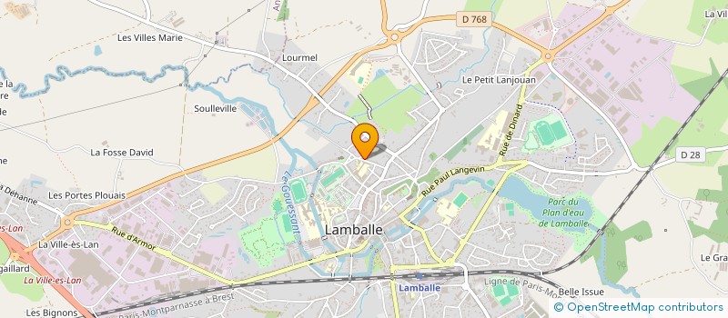 localisation de l'entreprise MADAME MARYLINE LOSSER  LAMBALLE-ARMOR