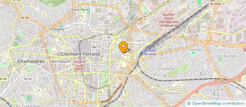 localisation de l'entreprise MADAME MARYLINE MAGNE  CLERMONT-FERRAND